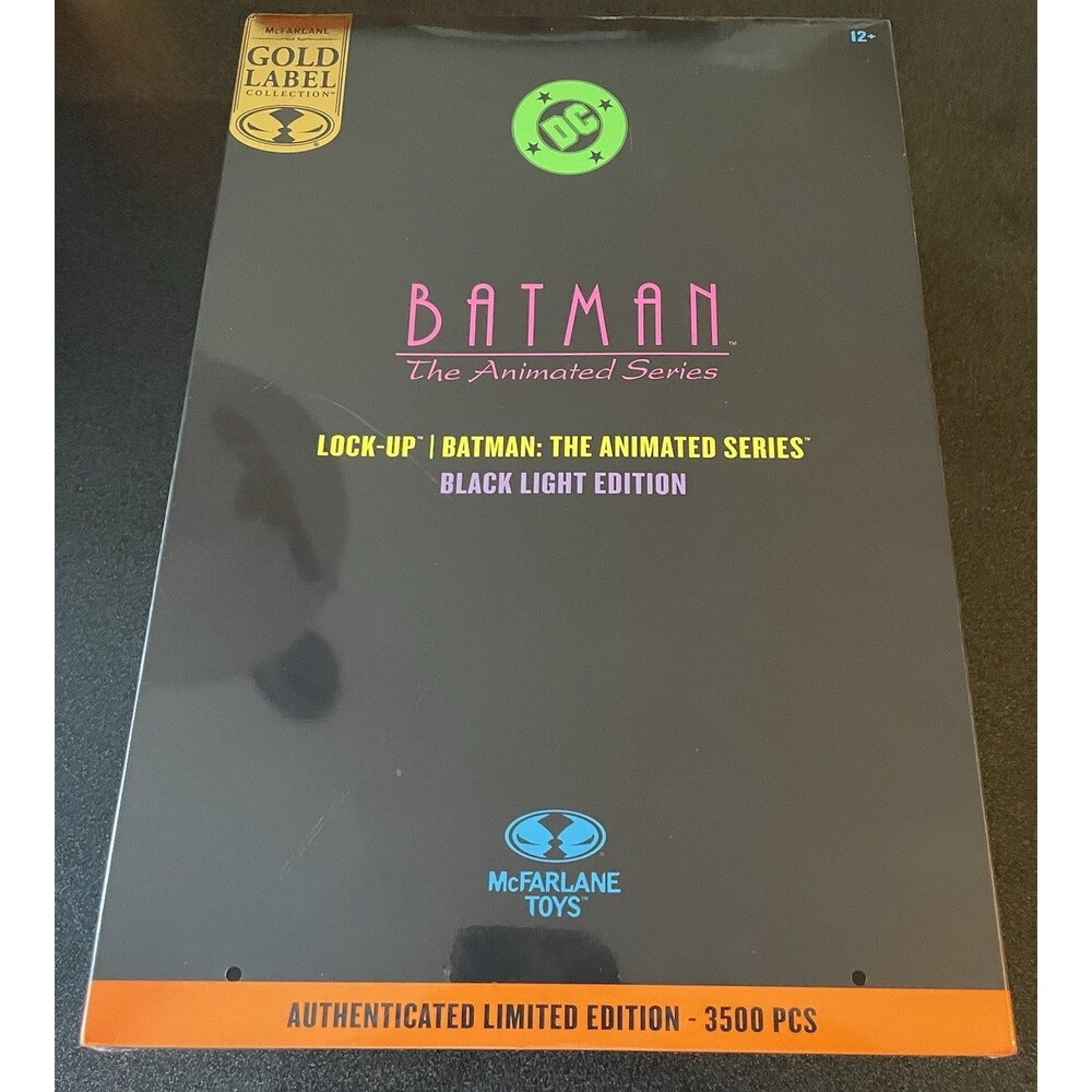 Lock-Up Batman: The Animated Series Black Light Edition Gold Label McFarlane New